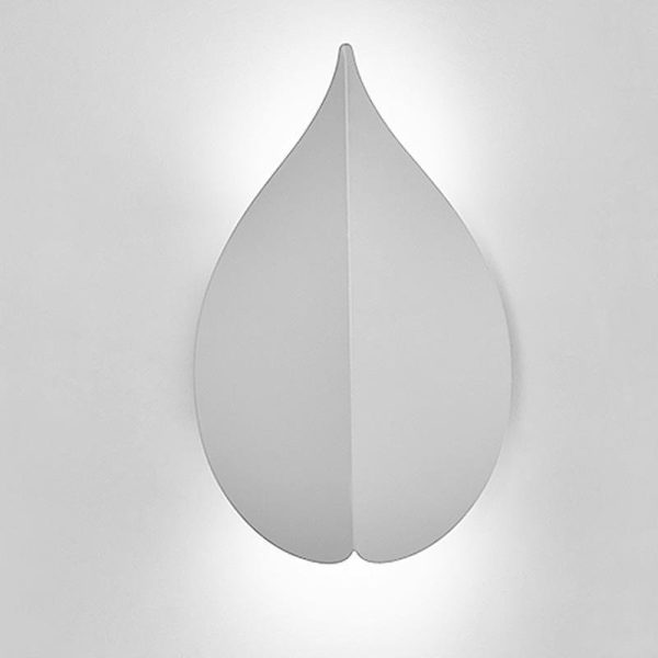 Soft Warm White Modern Leaf Shaped Wall Sconces - Image 5