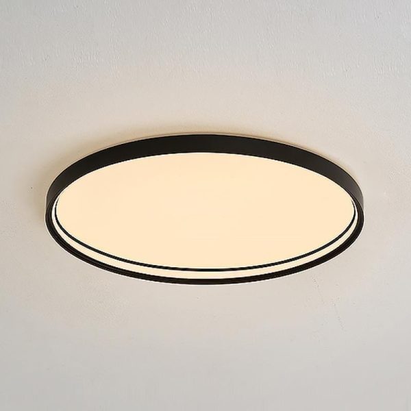 16'' Single LED Acrylic Circle Flush Mount Modern Lighting with Edge - Image 4