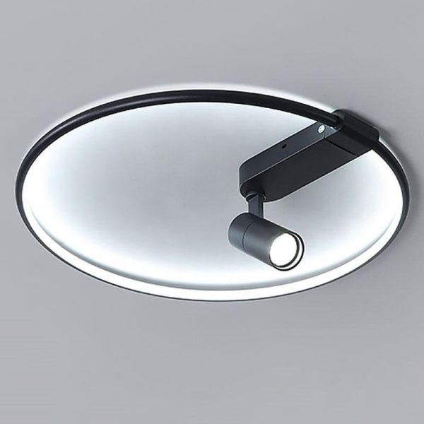 16'' Round Dimmable Adjustable Flush Mount Light with Spotlights Track Lights - Image 7