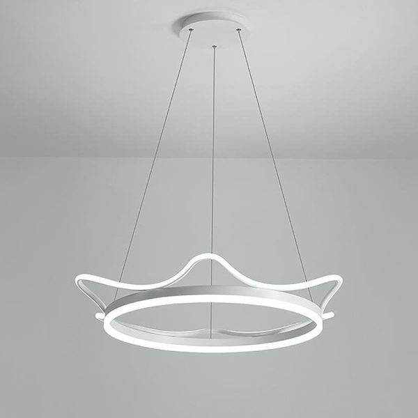 Imperial Crown Modern Chandelier Dimmable Ceiling Light with Remote - Image 12