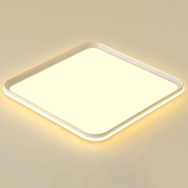 16'' Square Modern Flush Mount Ceiling Lights with Remote - Image 4