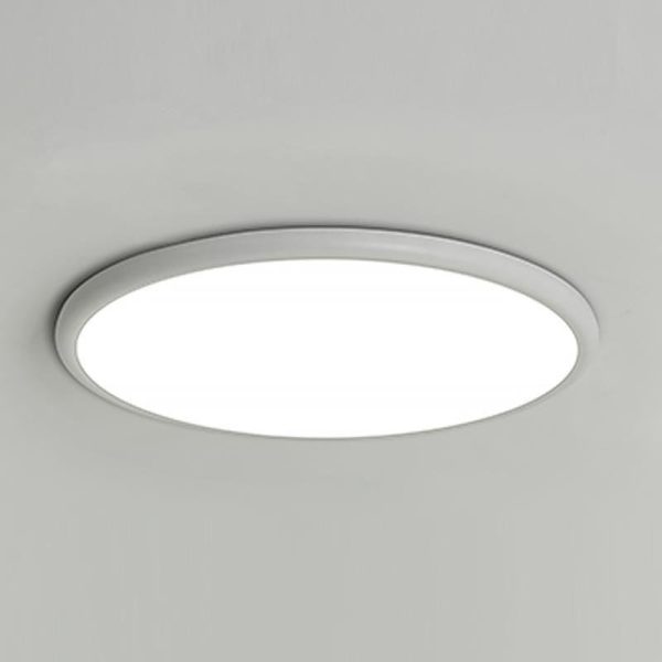 16'' Modern LED Geometric Circle Black Flush Mount Ceiling Lights with Black White Edge - Image 6