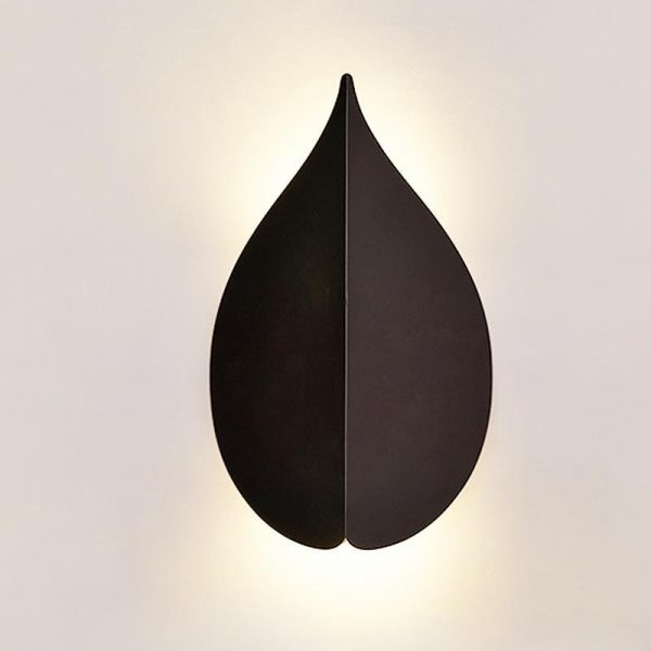 Soft Warm White Modern Leaf Shaped Wall Sconces - Image 8