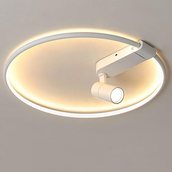 16'' Round Dimmable Adjustable Flush Mount Light with Spotlights Track Lights - Image 6