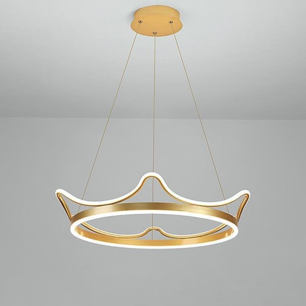 Imperial Crown Modern Chandelier Dimmable Ceiling Light with Remote - Image 13