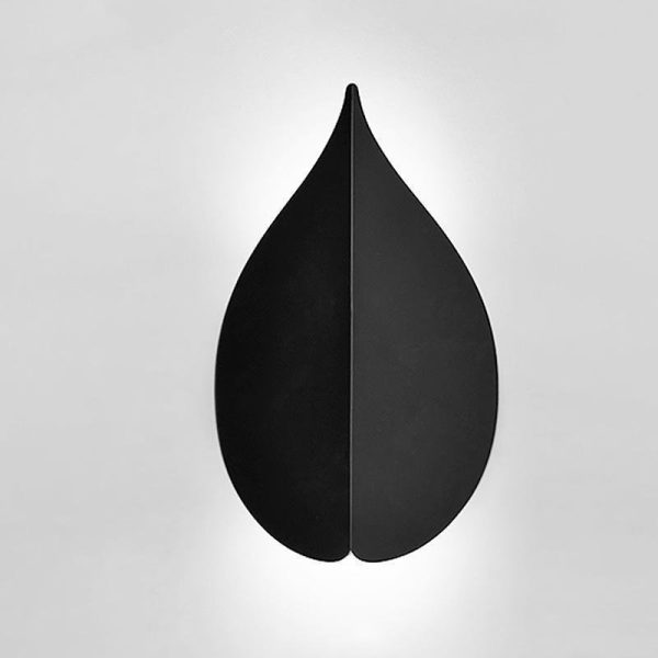 Soft Warm White Modern Leaf Shaped Wall Sconces - Image 7
