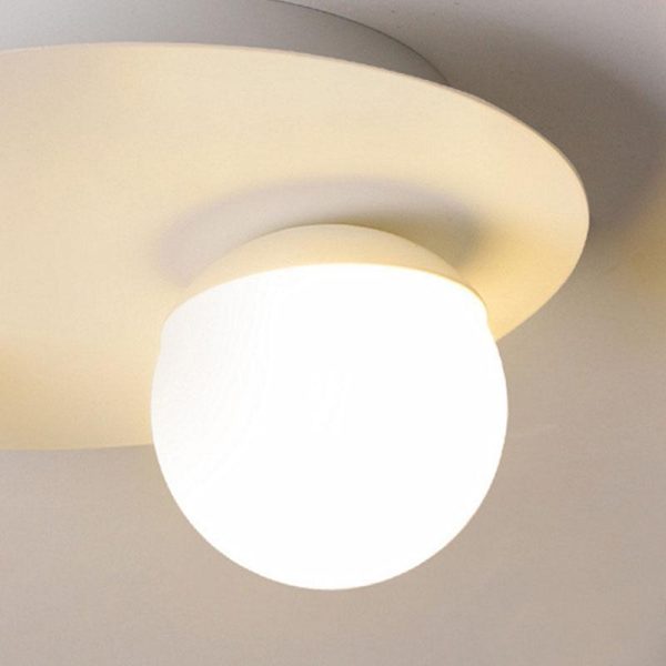 8'' Round Small Flush Mount Light with LED Bulb and Spotlight - Image 8