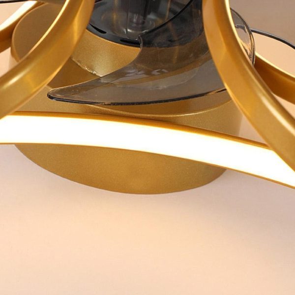 Flower LED Modern Flush Mount Ceiling Fan Lights with Remote Control - Image 13