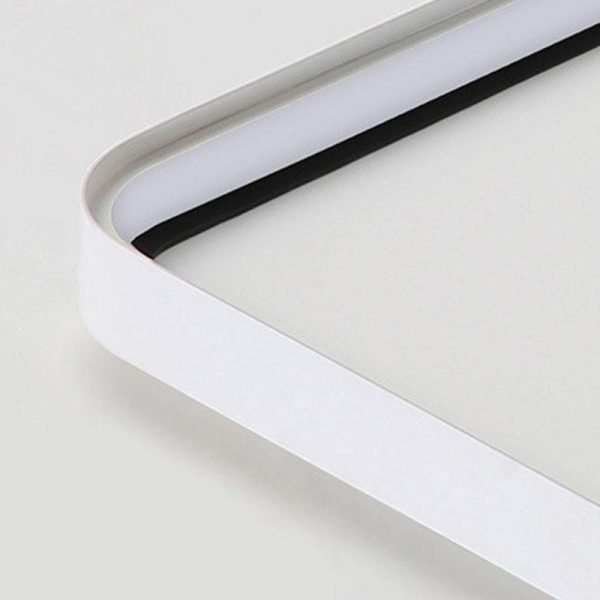 24'' Square Modern Flush Mount Lighting LED Dimmable Ceiling Lights with Edge - Image 8