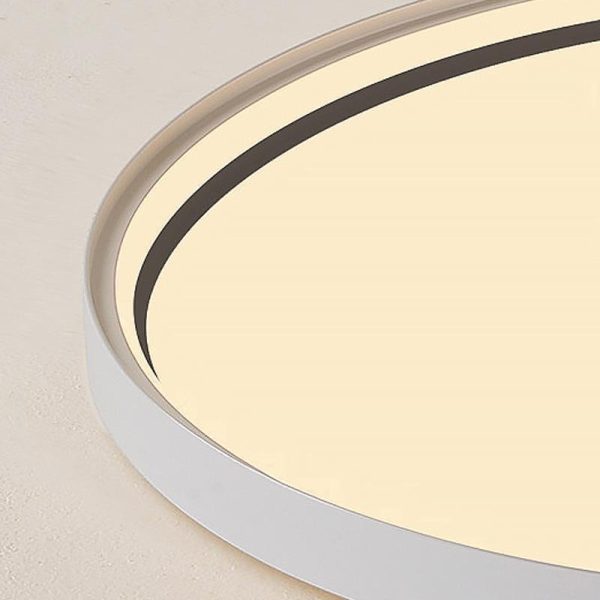 16'' Single LED Acrylic Circle Flush Mount Modern Lighting with Edge - Image 12