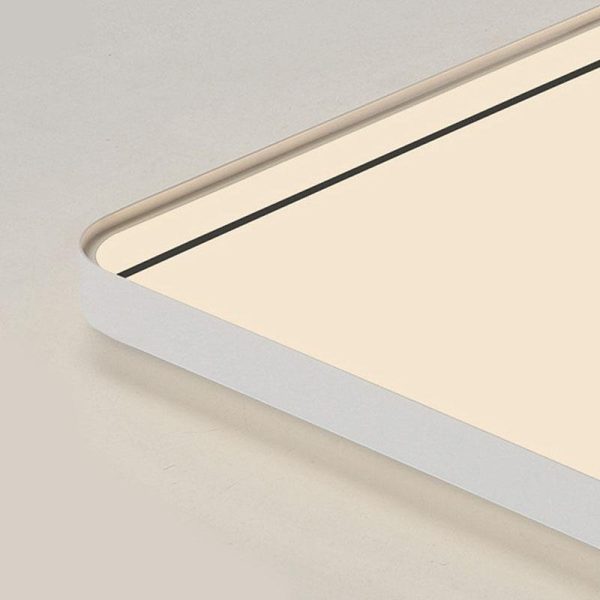 24'' Square Modern Flush Mount Lighting LED Dimmable Ceiling Lights with Edge - Image 6