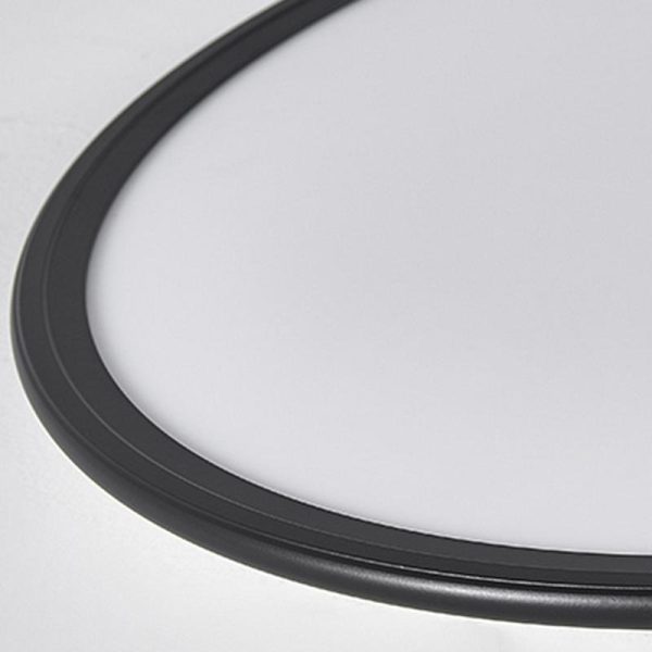 16'' Modern LED Ultrathin White Black Flush Mount Lights Circle Ceiling Lights - Image 13