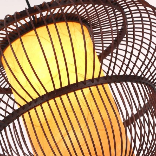 2-Tiers Bubble Dark Brown Moroccan Pendant Light with a Large Central Light - Image 9