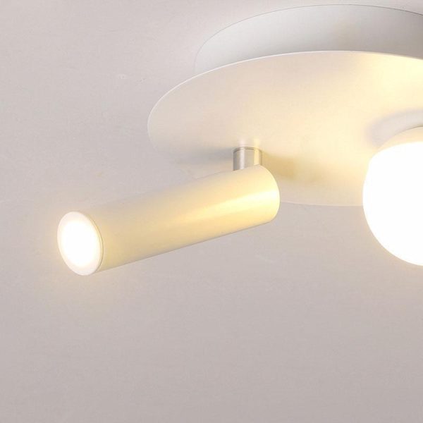8'' Round Small Flush Mount Light with LED Bulb and Spotlight - Image 9