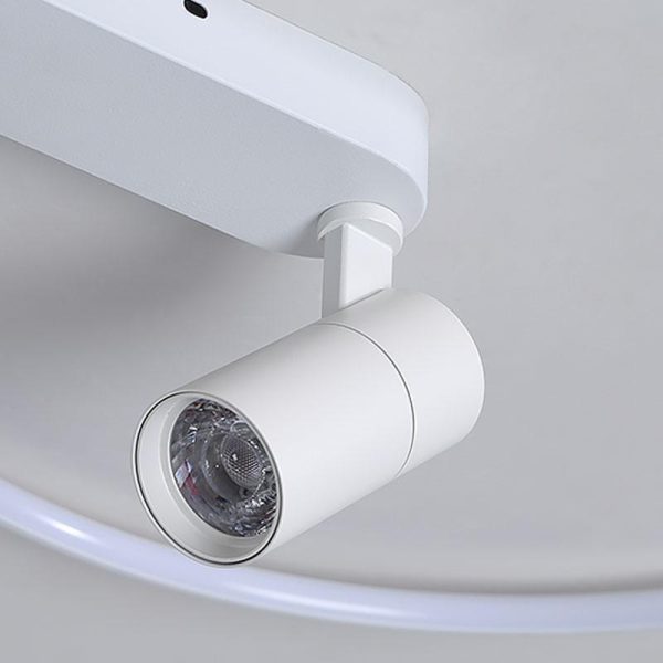16'' Round Dimmable Adjustable Flush Mount Light with Spotlights Track Lights - Image 11
