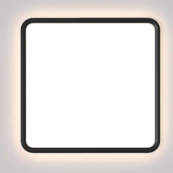 30'' Modern Square Black Frame LED Flush Mount Lights Dimmable Ceiling Lights - Image 10