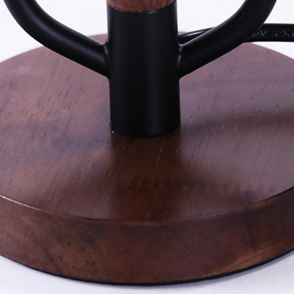 16 inch Vintage Rustic Tree Branch US Plug Table Lamp with Fabric Drum Shade - Image 10