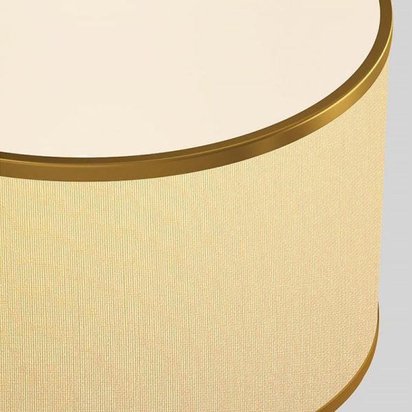 22 inch 1-Light Golden Faux Silk and Brass Geometric Table Lamp - Image 13