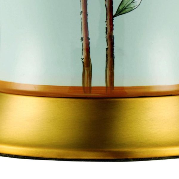 23 inch Oriental Vivid Branches and Birds Porcelain Table Lamp - Image 9