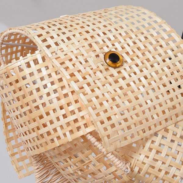 26'' Farmhouse Fish Shaped Bamboo Pendant Light - Image 7