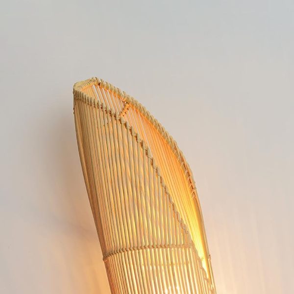 Freeform Organically Sourced Bamboo Wall Light - Image 8