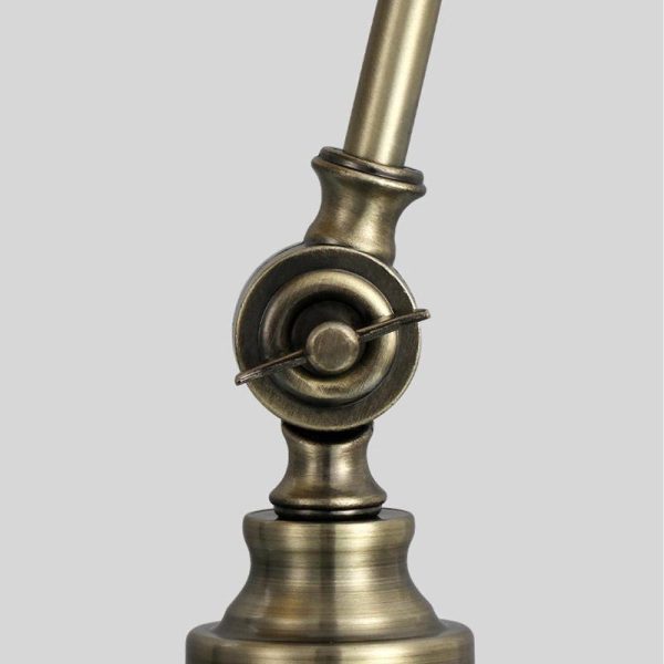 Industrial Empire-Style Metal Desk Lamp with Curved Arm and Adjustable Lighting - Image 10