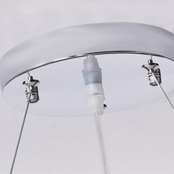 24'' Large Burlywood Drum Light Pendant Wood Living Room Pendant Lighting - Image 9