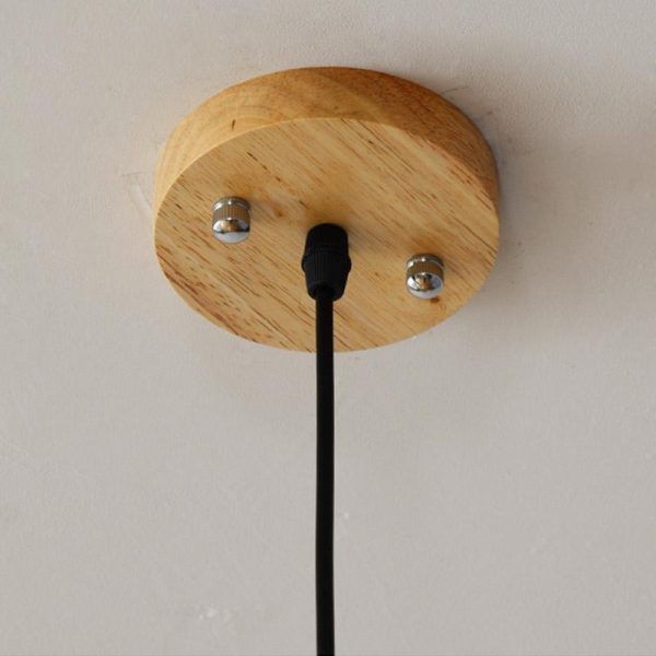 15'' Rustic Pineapple Shaped Wood Pendant Light - Image 10