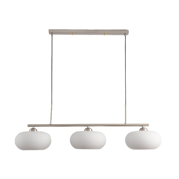 Light Luxury Persimmon Milk White Glass 3-Light Island Light Chandelier - Image 8