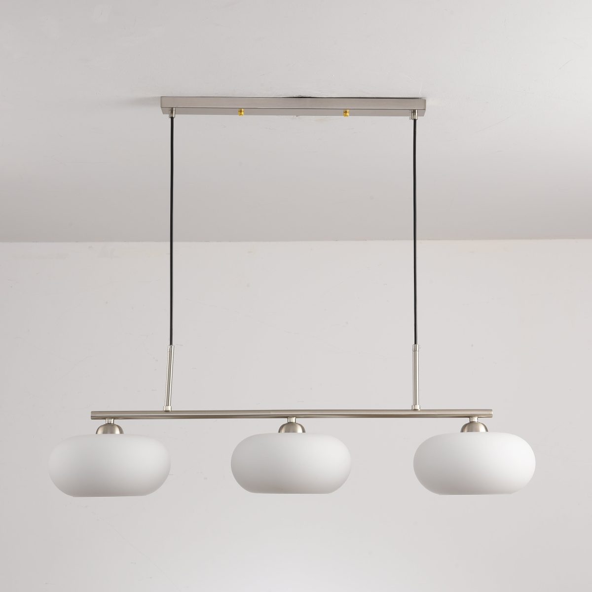 Light Luxury Persimmon Milk White Glass 3-Light Island Light Chandelier - Image 6