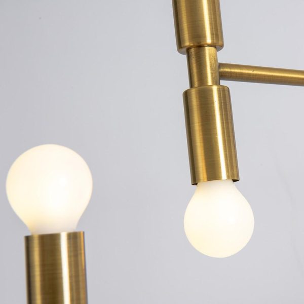 12 Lights LED Electroplated Metal Adjustable Modern Pendant Lights - Image 11