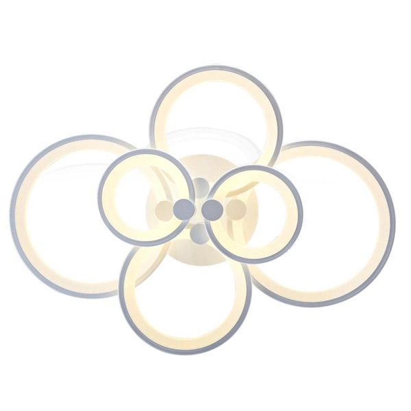 Multi Circles Dimmable LED Modern Ceiling Lights Flush Mount Lighting - Image 20