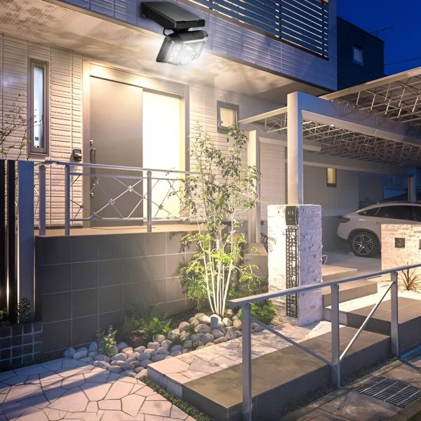 Adjustable Solar Outdoor Wall Lamp LED Spotlight Motion Sensor Wall Lights - Image 2