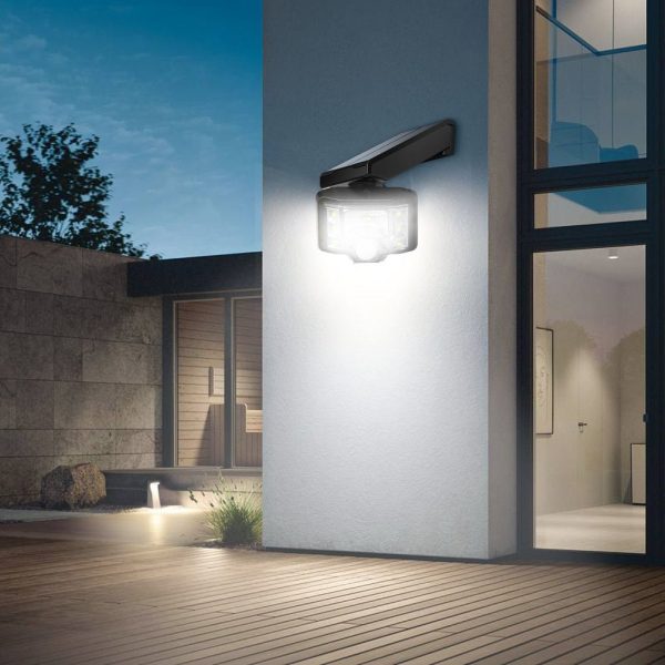 Adjustable Solar Outdoor Wall Lamp LED Spotlight Motion Sensor Wall Lights - Image 4