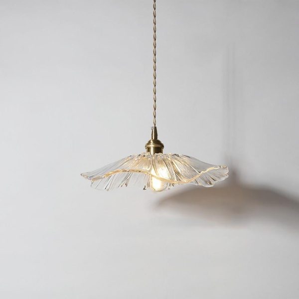Flower Shape Glass Electroplated LED Nordic Pendant Light Chandeliers - Image 5