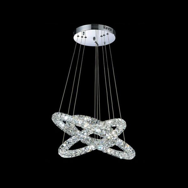 Luxury Crystal LED Chandelier 3-Tier Geometric or Stacked LED Pendant light - Image 10