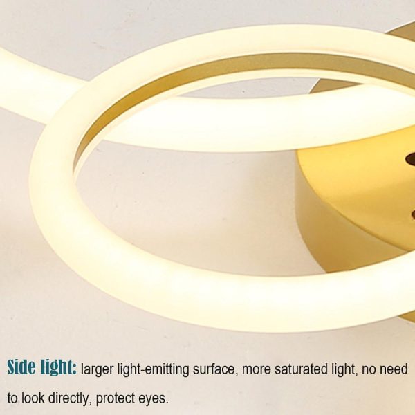 Circular Ring Dimmable LED Modern Flush Mount Lighting Ceiling Lights - Image 14
