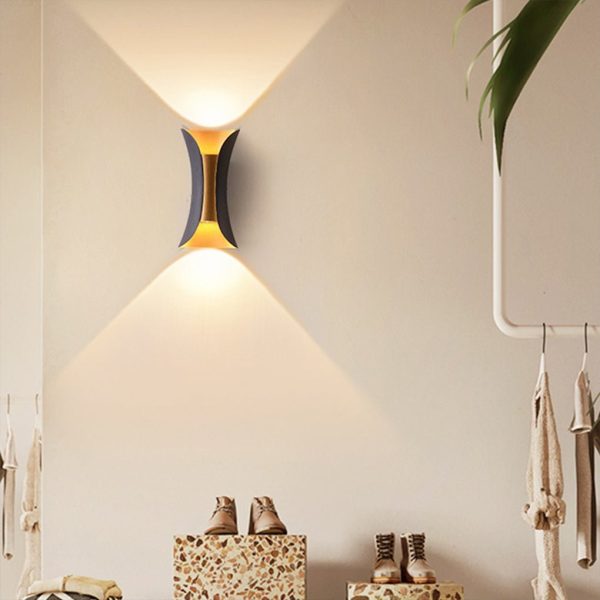 Curved LED Up and Down Lighting Waterproof Modern Outdoor Wall Lights - Image 8