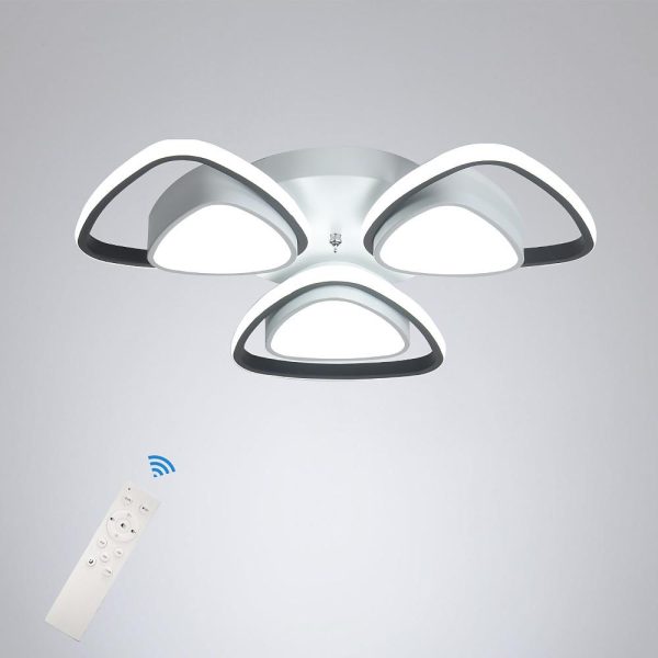Unique Geometric LED Flush Mount Ceiling Light for Hallway Entryway - Image 2
