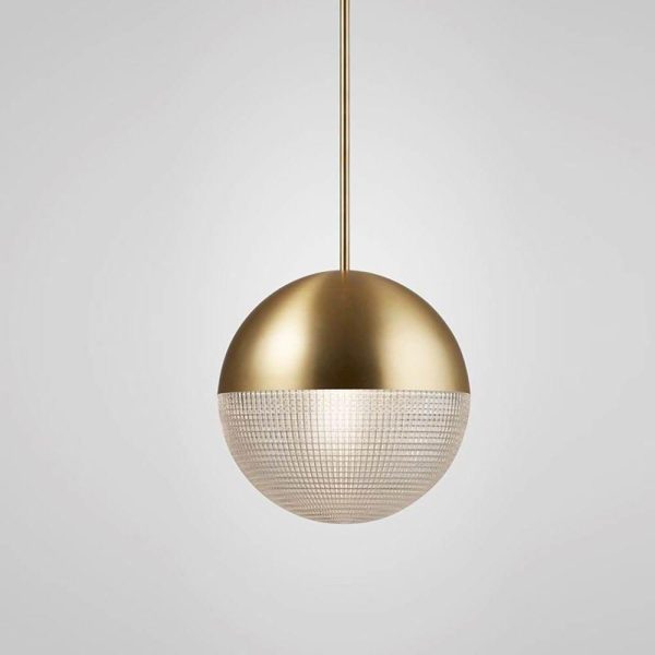 Round Ball Electroplated Glass Metal LED Nordic Pendant Lighting Island Light - Image 3