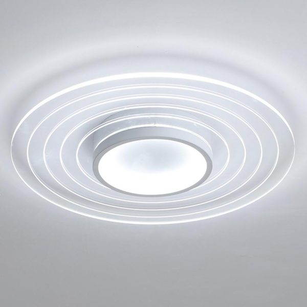 Multiple Circles Dimmable LED Modern Flush Mount Lighting Ceiling Lights - Image 7