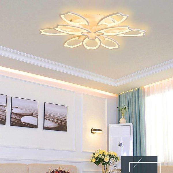 Flower Novelty Flush Mount Ceiling Light Fixtures Modern LED Ceiling Light - Image 4