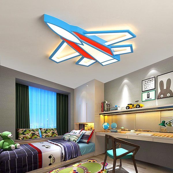 Cartoon Airplane LED Modern Ceiling Lights Flush Mount Lighting Ceiling Lamp - Image 2