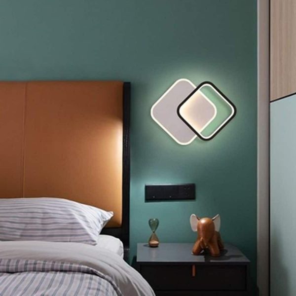 2 Square Acrylic Reflective Style Design Flush Mount Lighting LED Ceiling Light - Image 3