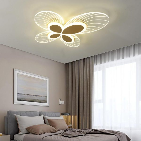 Butterflies Shaped Dimmable LED Nordic Flush Mount Lighting Ceiling Light - Image 3