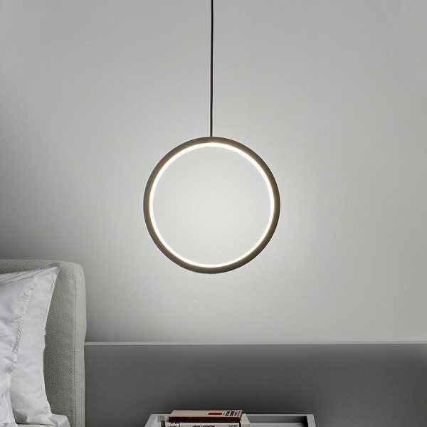 2 Light Round Modern Pendant Lighting Vintage Metal LED Ceiling Light - Image 3