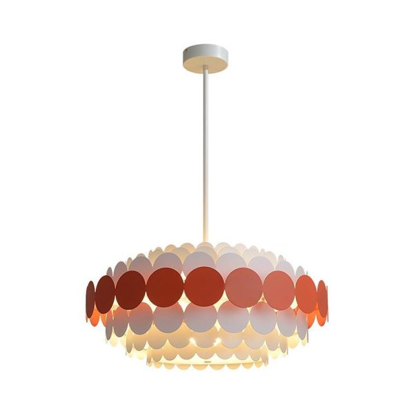 Circles Frills Blue Pendant Light Metal Stylish Living Room Ceiling Light - Image 16