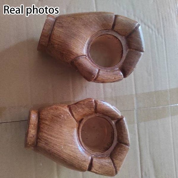 Traditional Vintage Fist Resin 1-Light Wall Sconce Lamp For Living Room - Image 7
