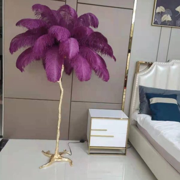 O'Moore Nordic Luxury Unique Ostrich Feather Floor Lamp/Table Lamp - Image 14