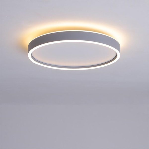 Circular Minimalist Metal Flush Mount Light Fixtures LED Living Room Ceiling Lights - Image 7
